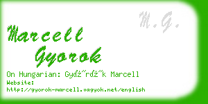 marcell gyorok business card